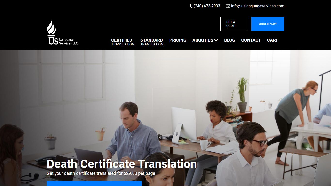 Death Certificate Translation - U.S. Language Services
